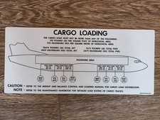 Boeing 737 Cargo Load Sticker