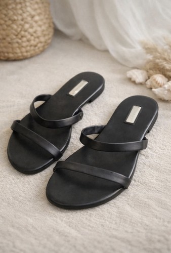 Primark black sandals size - black, |