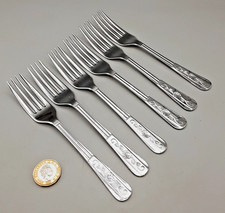 6 Vintage Stainless Chrome