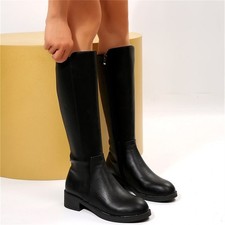 Women's Black Knee High Riding