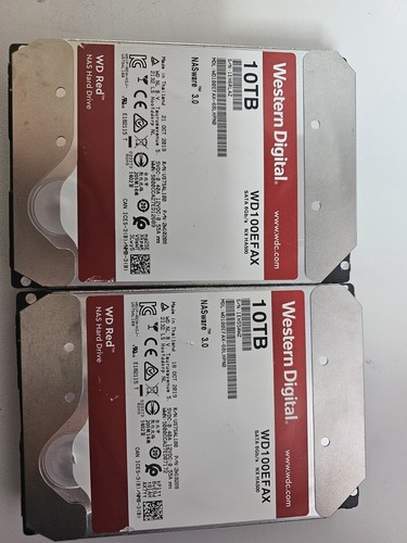 Red nas 10tb hdd - 2x,