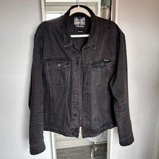 Mens Black Denim Jacket