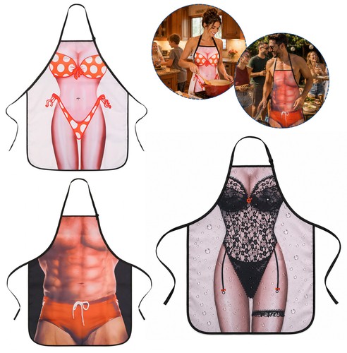 Novelty aprons funny bikini - aprons,