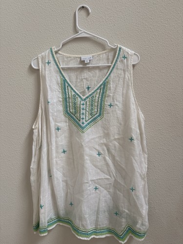 Jill love linen embroidered - j.,