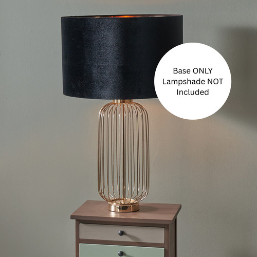 Gold wire table lamp - gold,