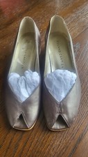 NEW ROLAND CARTIER REAL LEATHER LADIES SHOES SIZE 4 UK 37 EU BRONZE COLOUR...