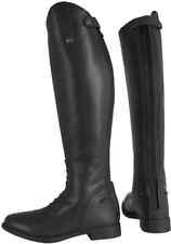 Horse Riding Boots Long Ladies Competition Leather Back Zipper Rubber Sole Anna