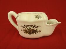 ⭐ Vintage Shaving Mug Cup Scuttle Autumn Floral Gold Gilt pre -1940s
