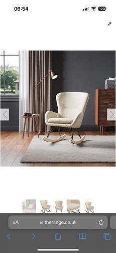Boucle rocking chair - chair, nursery