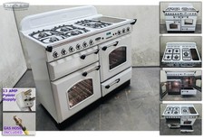Refurb Rangemaster Classic Blanc 110cm ALL GAS NG RANGE COOKER All White (5T17)
