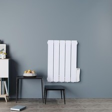 Oil Filled Electric Radiator Wall Mounted Panel Heater with Thermostat Timer 