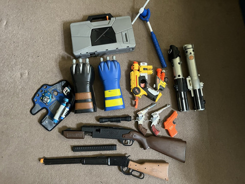 Nerf mixed toy blasters lot - nerf,