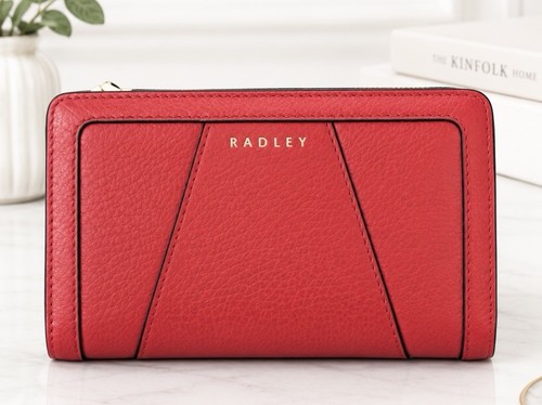 Radley red leather - leather, bifold