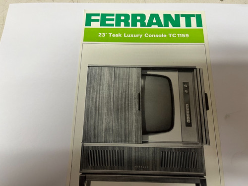 Ferranti tv teak luxury - ferranti,