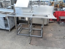 Stainless Steel Pass Through Dishwasher Sink 1850 mm Potwash Tap  £500 + Vat