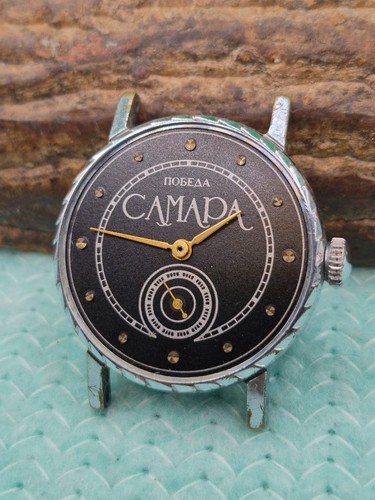 Soviet wristwatch pobeda - soviet,