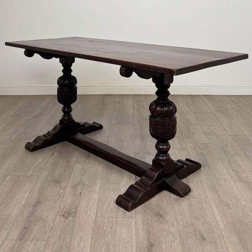Antique refectory style - refectory, oak
