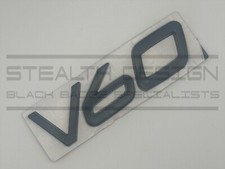 Fits Volvo Matt Black Letters