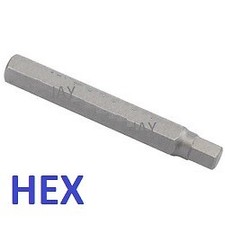7mm HEX KEY BIT ALLEN Socket 10mm Hex Drive 75mm long FRANKLIN DRAPER SEALEY J