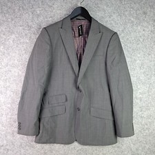 Oxford Jacket Mens Small Grey Charcoal Hopkins Suit Blazer Wool NEW NWT 7260
