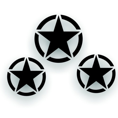 Military star for jeep - military,