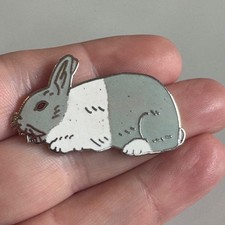 Vintage Dutch Rabbit Enamel