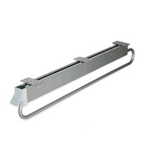 Emuca - Wardrobe pull out clothes hanger rail, sliding hanging rail with length