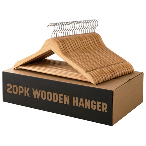 Wooden coat hangers suit - 20,