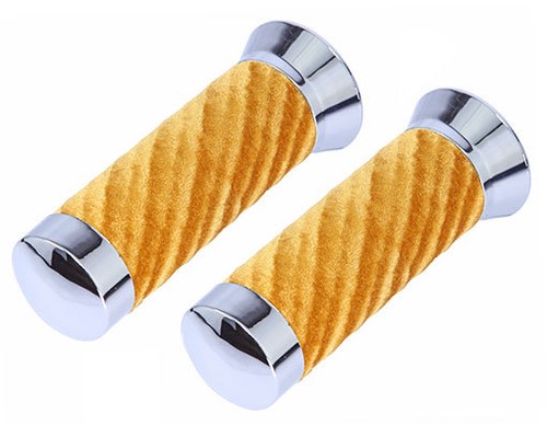 Custom bicycle grips gold - bicycle,