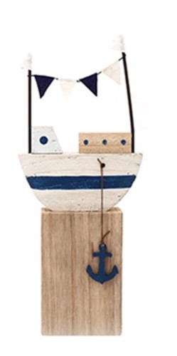 Rustic fishing boat wood - on, a