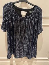 Ruth Langsford Sequinned Evening Top Midnight Blue - Size Large