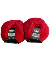 DK Knitting Yarn/Wool bundle King Cole Galaxy Sequin  DK Red 2 x 50g balls
