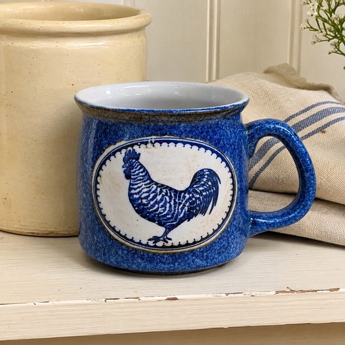Vintage blue spongeware - vintage,
