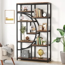 Industrial 5 Tier Bookshelf