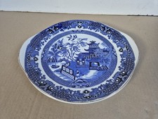 BURLEIGH WARE - Willow  Lugged Plate 9" x 9 75"