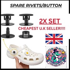 2x Sets Replacement Rivets Buttons Repair Adults & Kids Clogs And Crocs Fast ?⚡