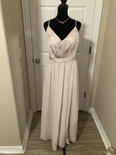 Elegant bridesmaid long ivory