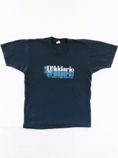 Vintage D'ADDARIO GUITAR BASS STRINGS T-shirt Made in USA 80s Promo Rock Metal M