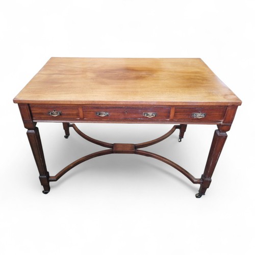 Antique mahogany writing desk - mahogany,