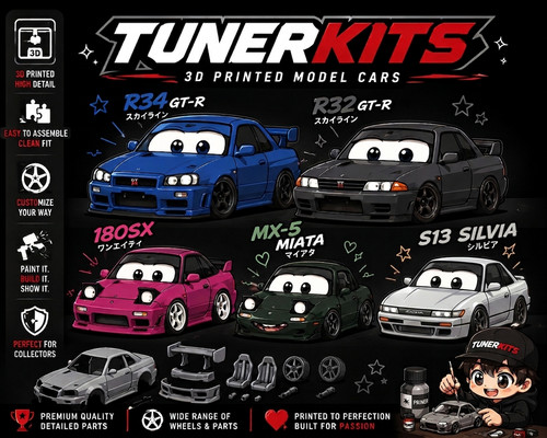 Tunerkits resin car - 3d,