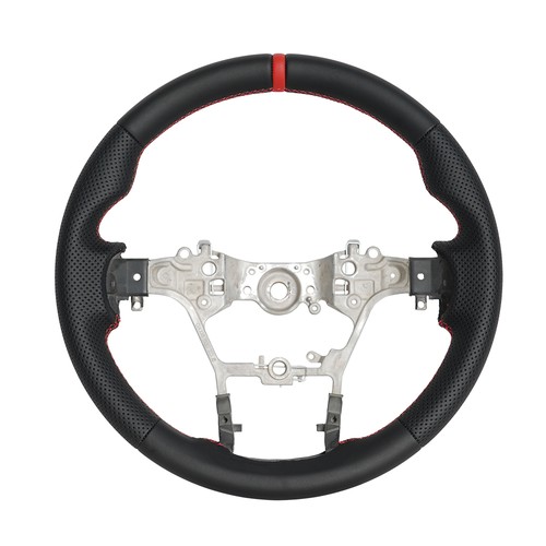 Full leather round steering - full,
