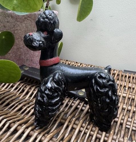 Mid century chalkware black - chalkware,