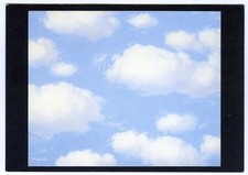 Fine Art Postcard Rene Magritte Oil Painting Sky Ciel 1952 Posted