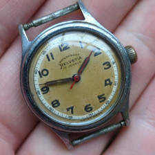 1940s Helvetia 820 Mens Watch in Dennison Aquatite Case Working (J250)