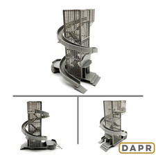 DAPR-N Gauge Model Railway Scenery Kit -Fairground Lorry Helter Skelter Ride