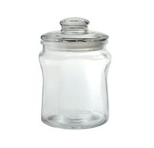 Glass Jar with Lid Storage Canister 1.5L Candy Jar Sweet Jar