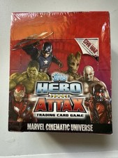 Sealed Topps Marvel Cinematic Universe Hero Attax Trading Card box of 36 packets