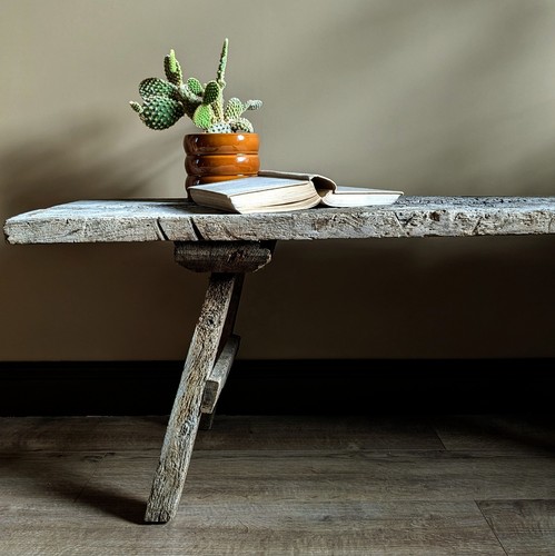 Antique elm primitive pig - elm,