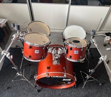 Yamaha Red Stage Custom Nouveau Drum Kit + Yamaha Hardware & Cases - Bundle
