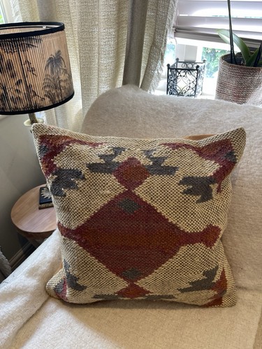 Handwoven wool jute cotton - handwoven,